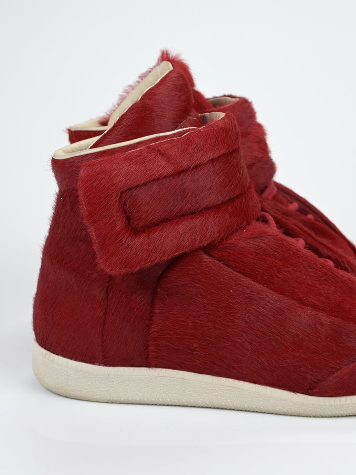Yeezus Red Calf Hair Future Sneakers