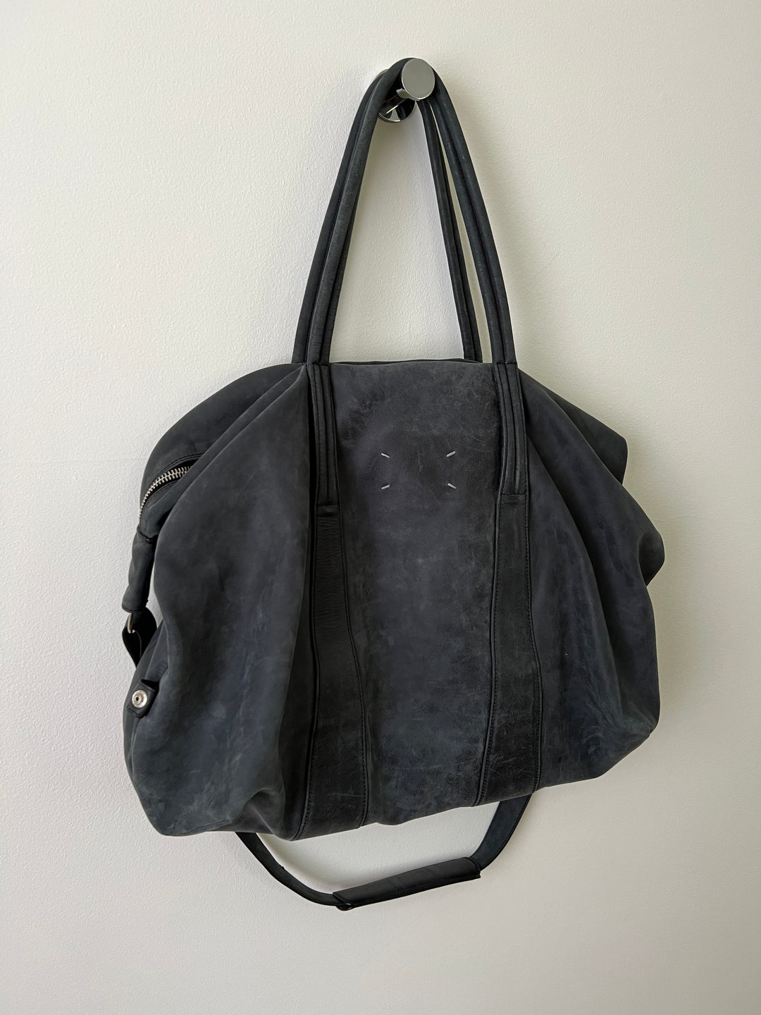 Leather Weekender Duffle Bag