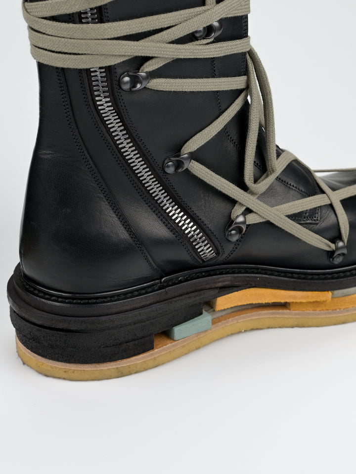 F/W 2017 'Glitter' Hexagram Creeper Boots Lego Sole