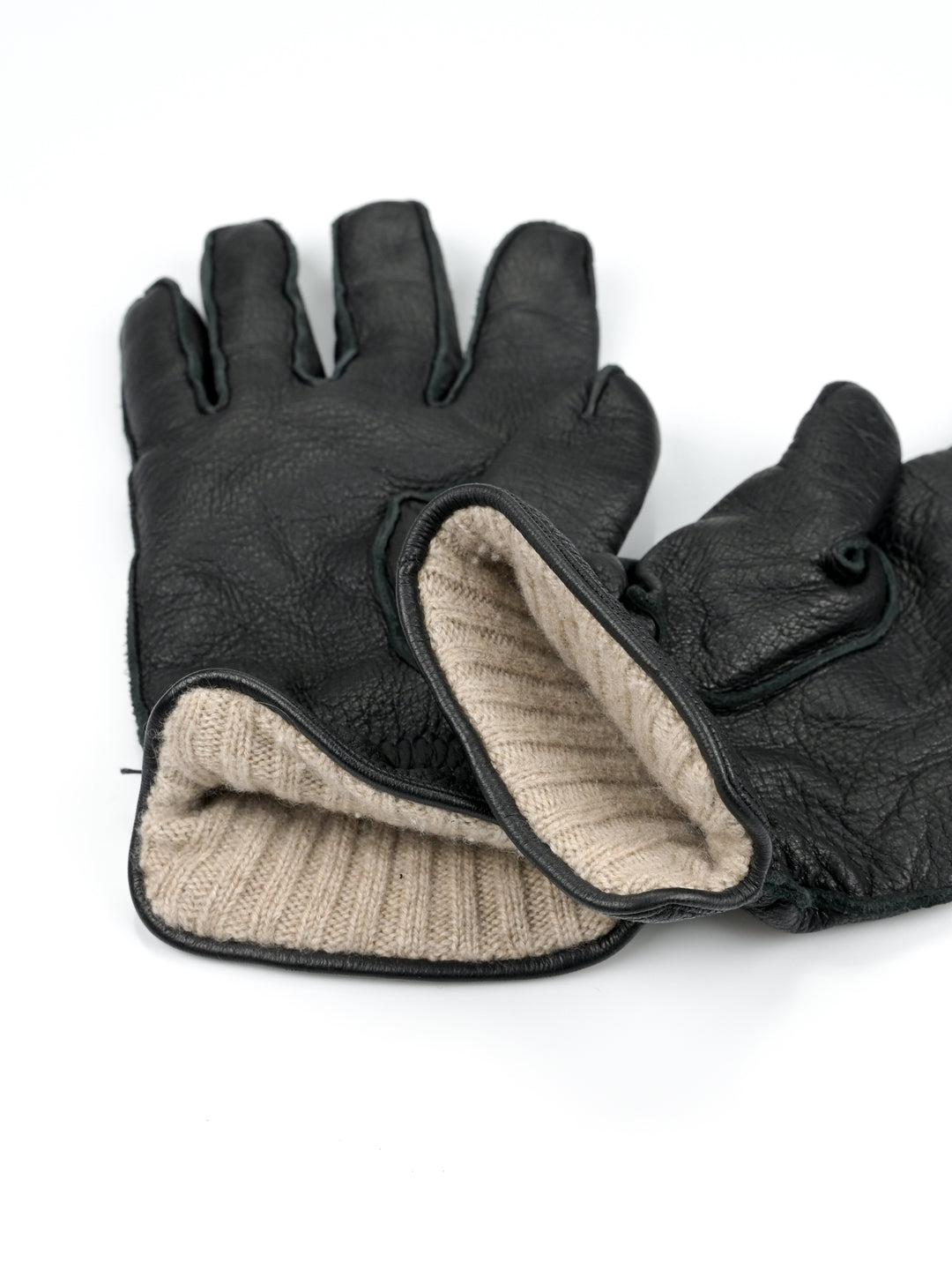 Leather Cashmere Lined Gloves