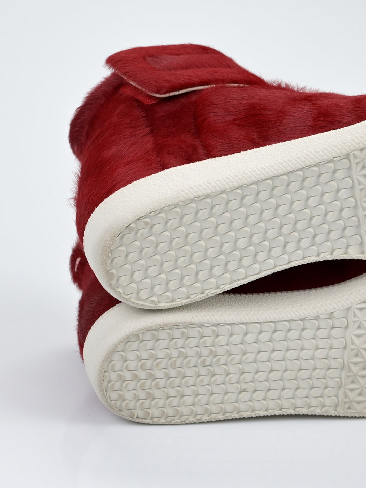 Yeezus Red Calf Pony Hair Future Sneakers