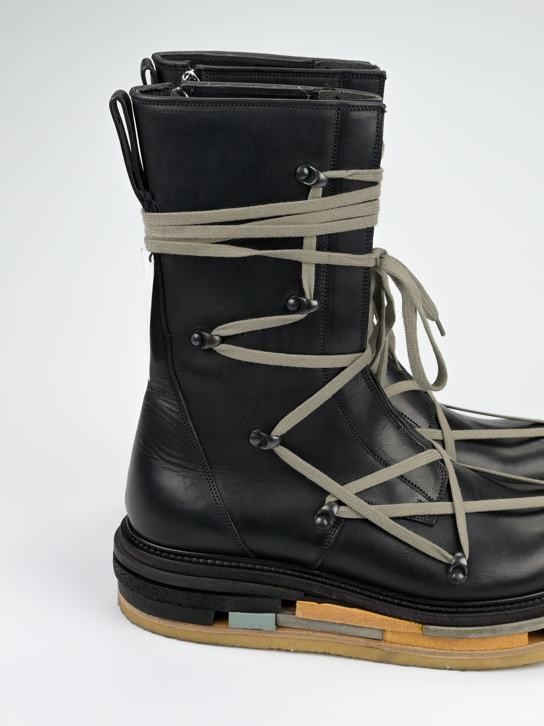 F/W 2017 'Glitter' Hexagram Creeper Boots Lego Sole