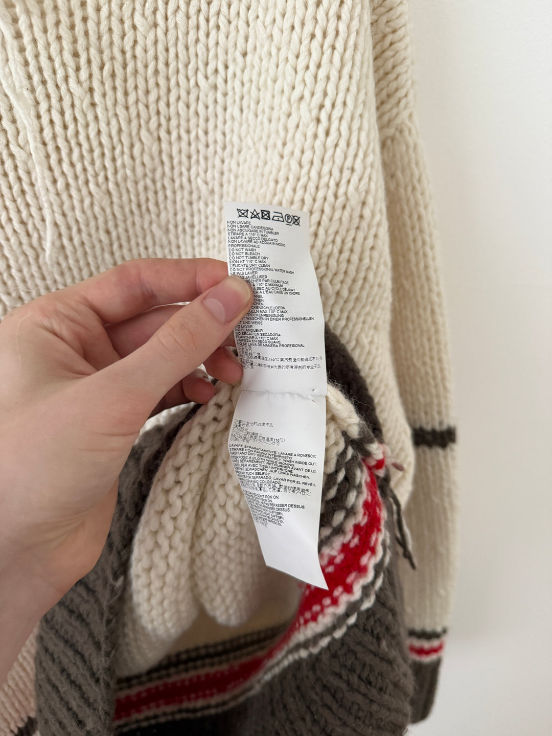 AW17 Replica Unfinished Jumper Knit Sweater