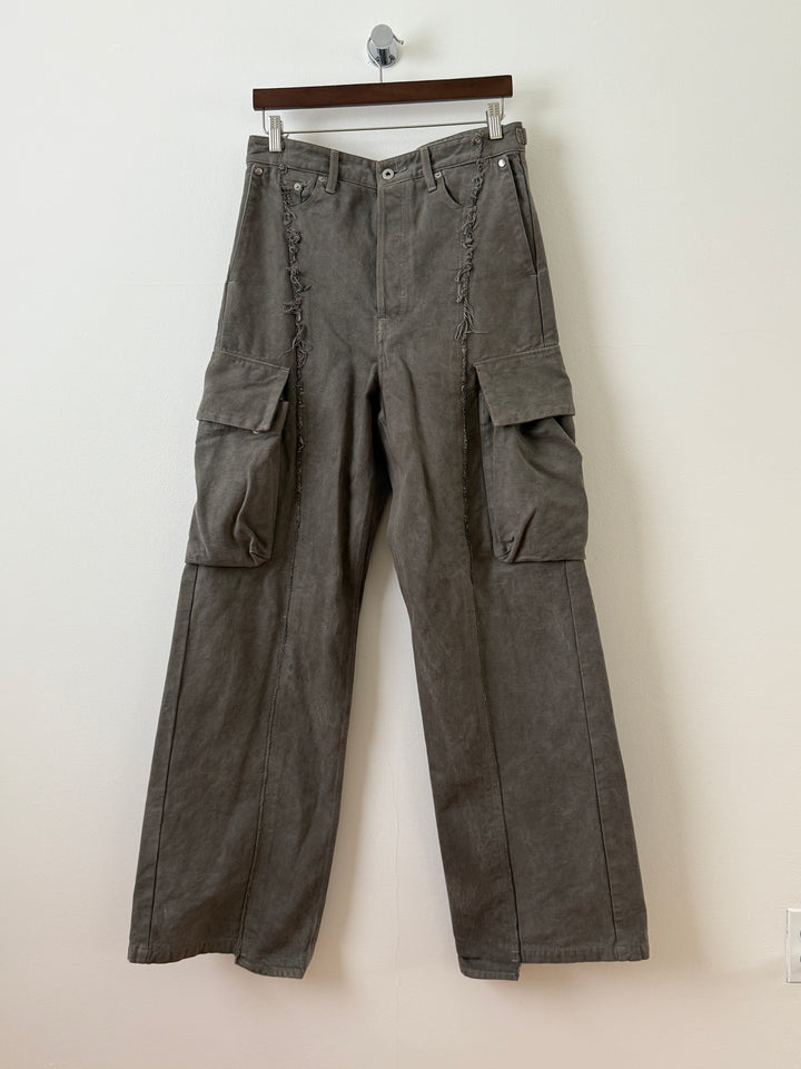 The "Diviser" Inside-Out Denim Cargo Pants