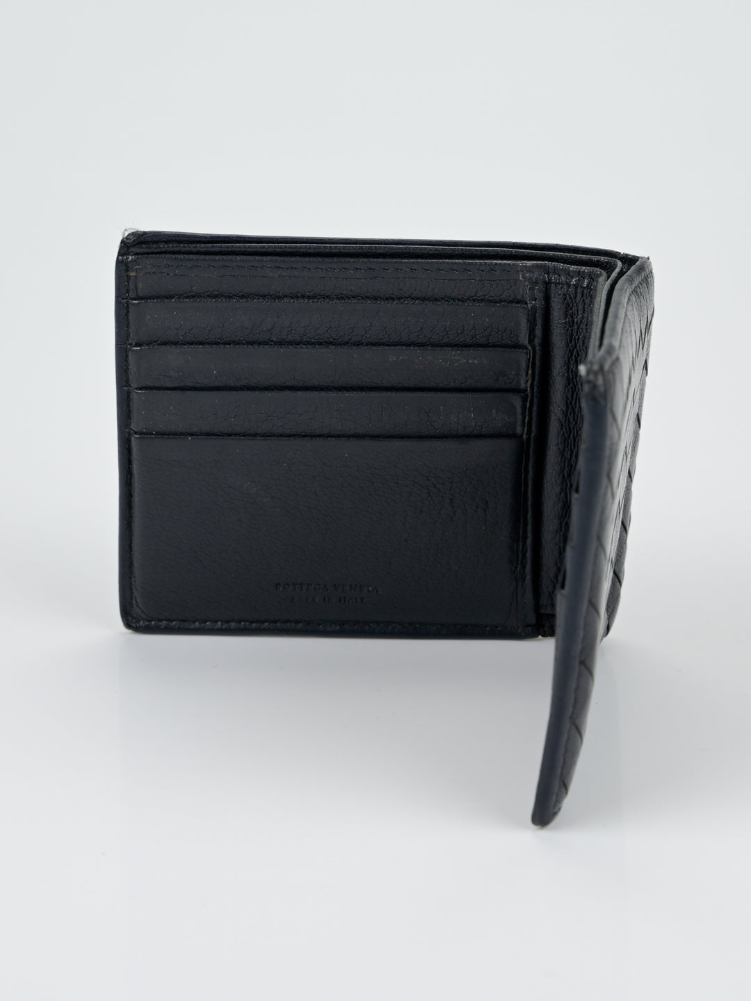Intrecciato Leather Bi-Fold Wallet