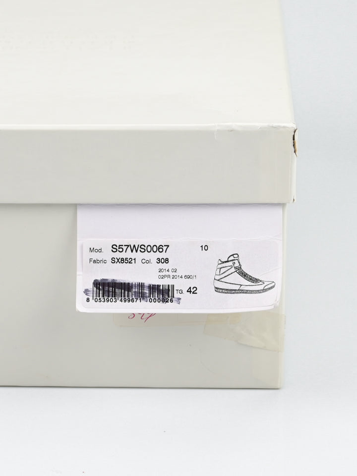 High Top Suede Chain Sneakers