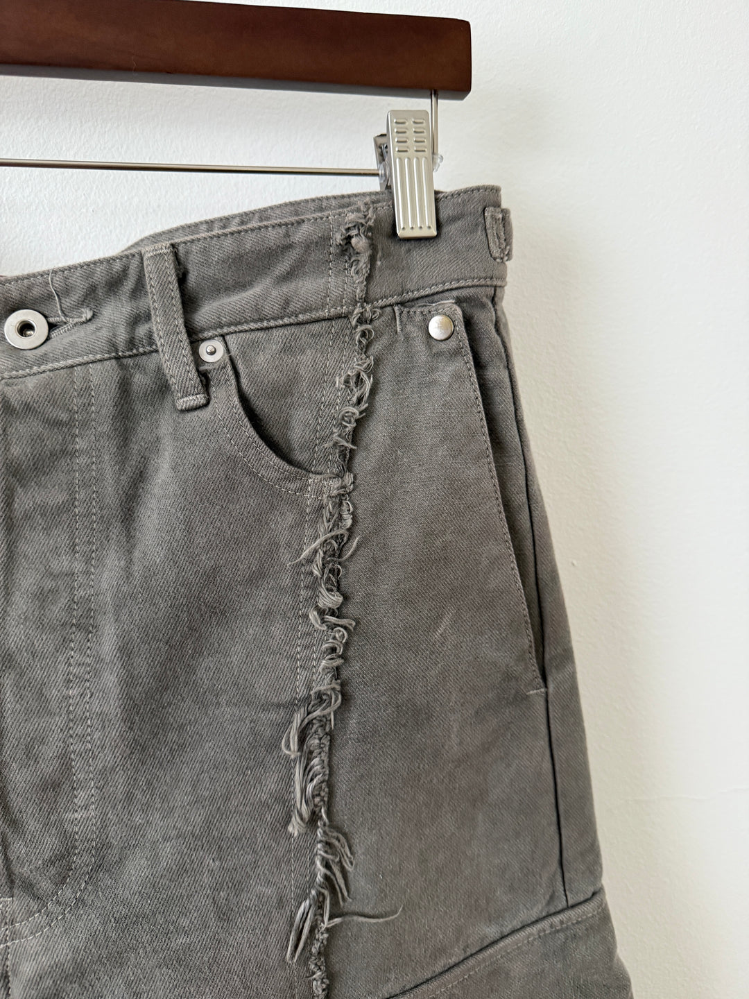 The "Diviser" Inside-Out Denim Cargo Pants