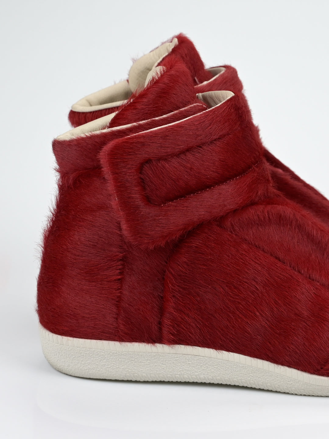Yeezus Red Calf Pony Hair Future Sneakers