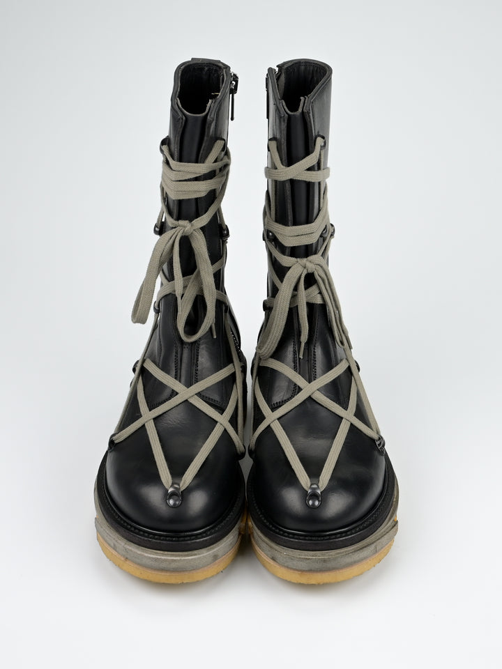 F/W 2017 'Glitter' Hexagram Creeper Boots Lego Sole