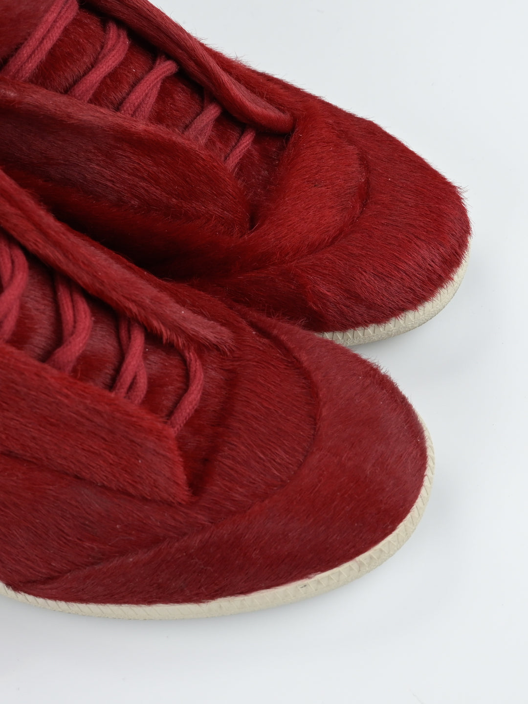 Yeezus Red Calf Hair Future Sneakers