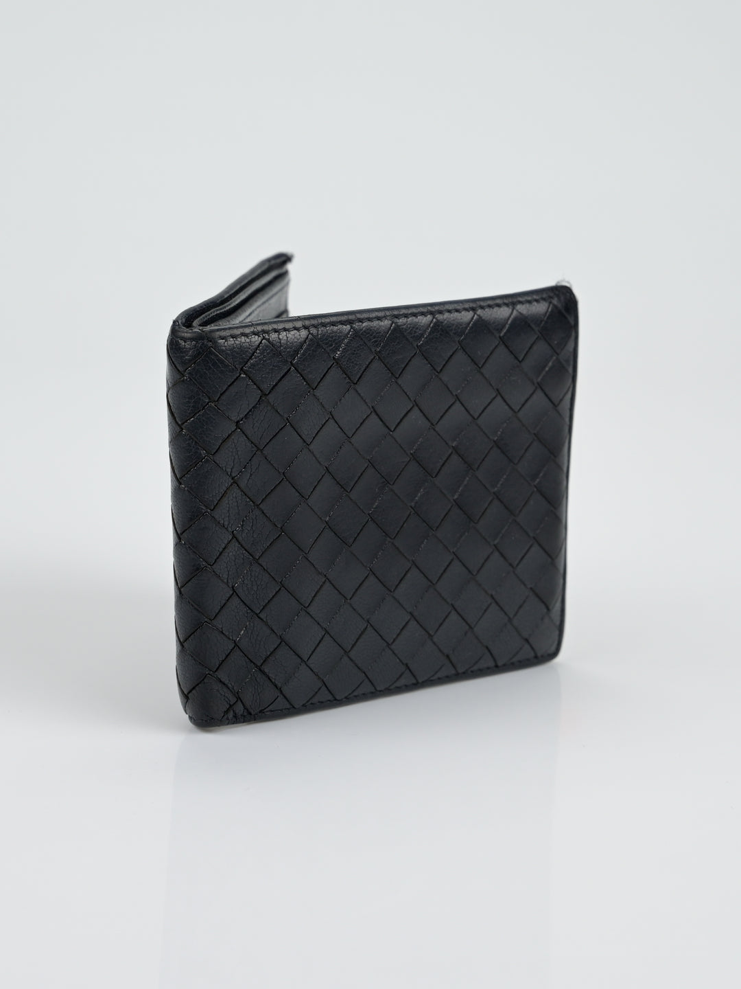 Intrecciato Leather Bi-Fold Wallet