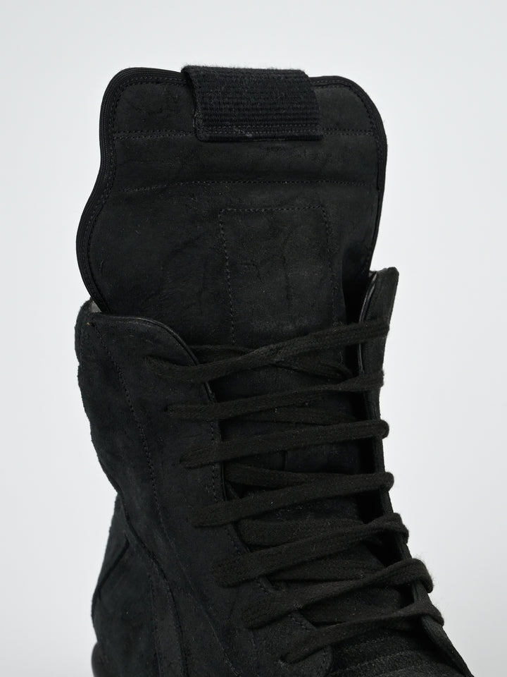 Blistered Suede Black Geobaskets