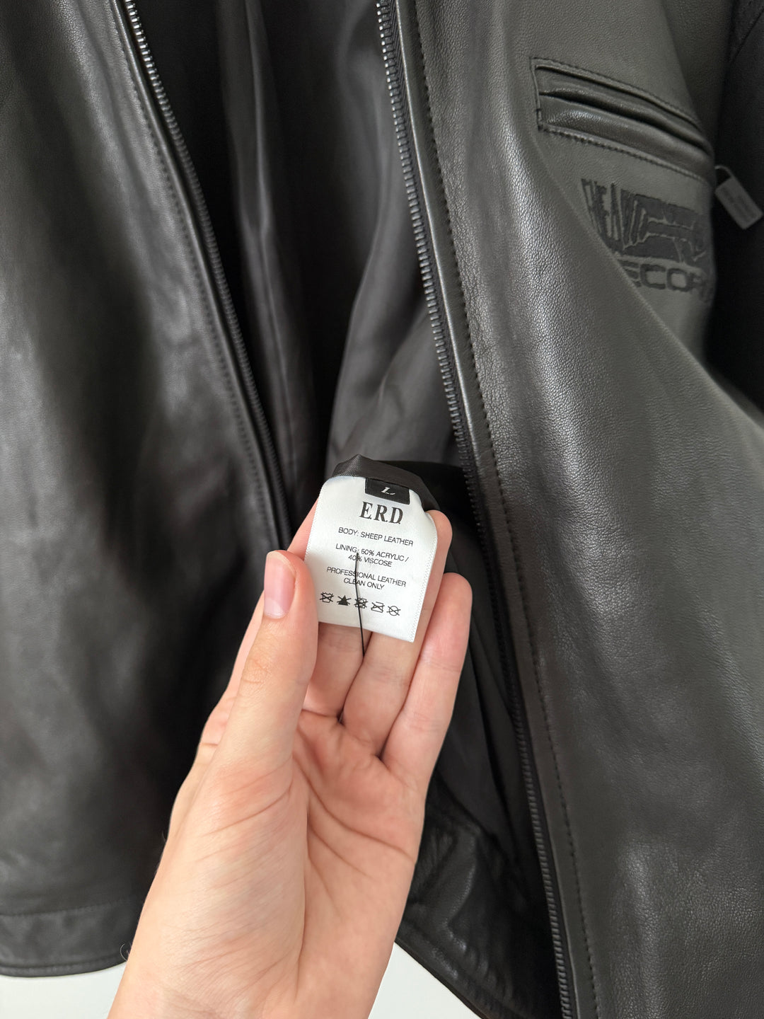 "Records" Leather Jacket