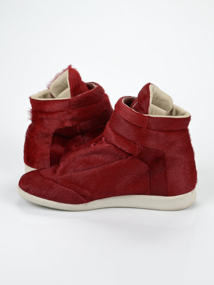 Yeezus Red Calf Hair Future Sneakers