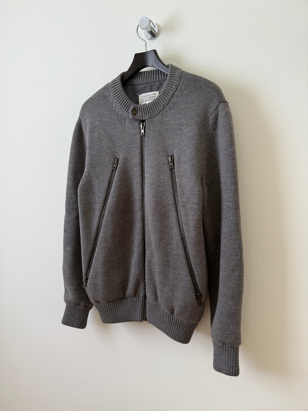 5 Zip Wool Knit Sweater