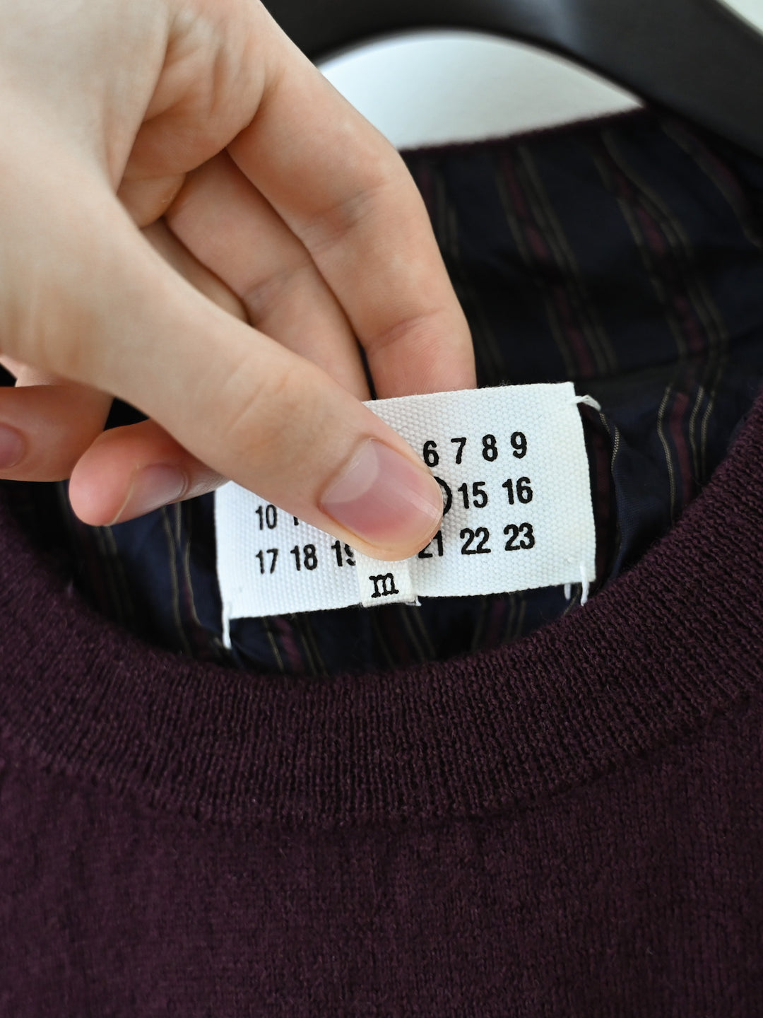 Burgundy Distressed Jumper