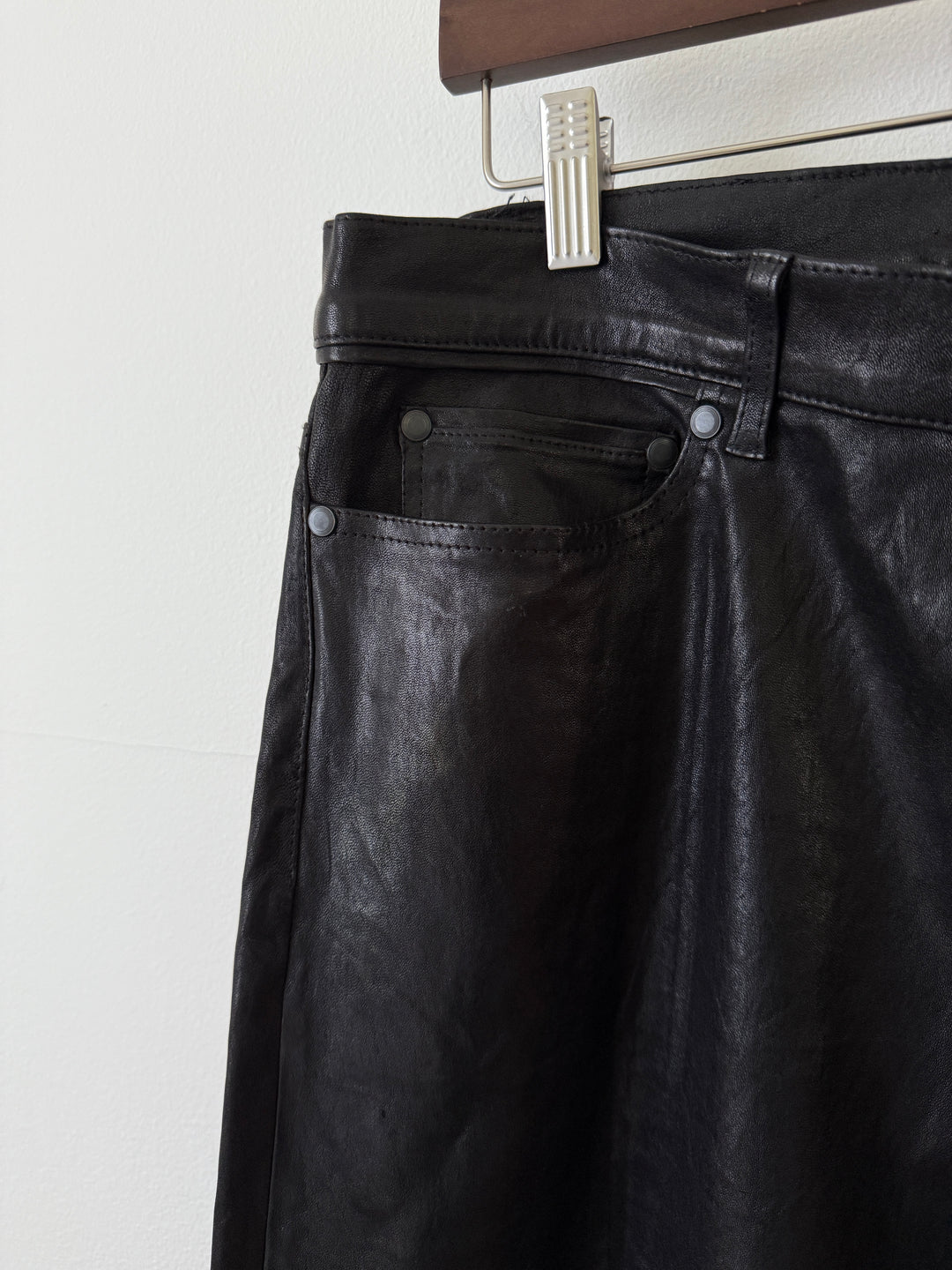Leather Caribou Bootcut Pants
