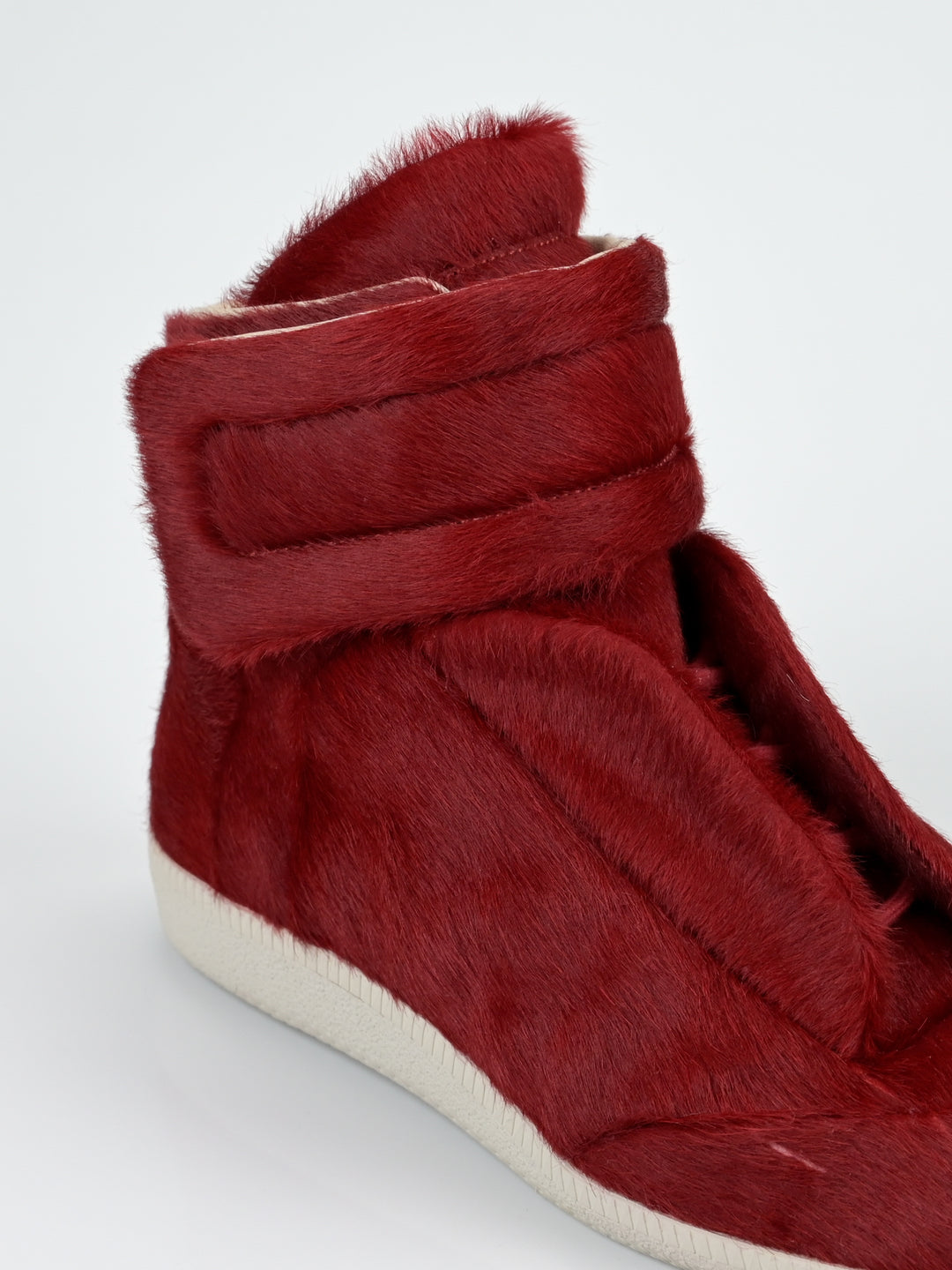 Yeezus Red Calf Pony Hair Future Sneakers
