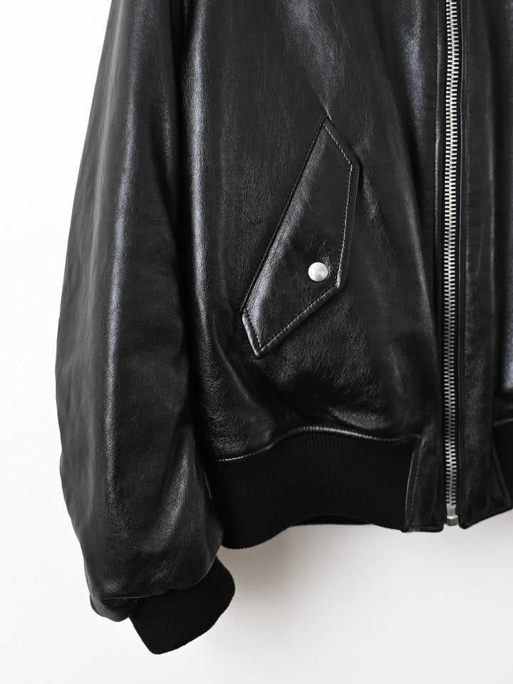 Nappa Leather Bomber Jacket