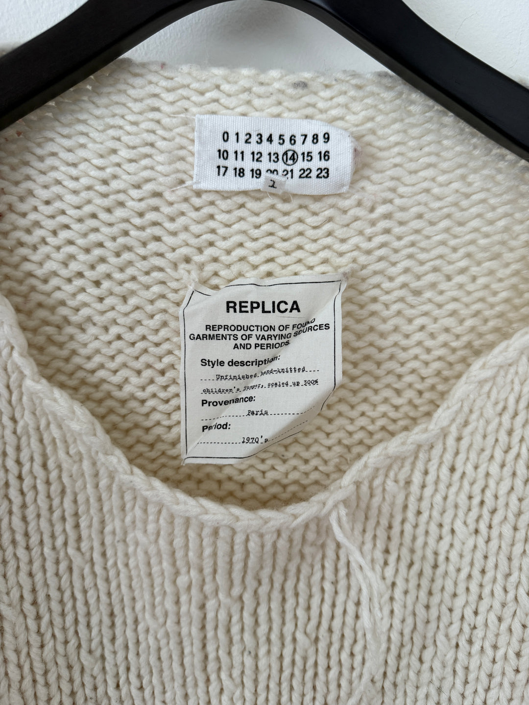 AW17 Replica Unfinished Jumper Knit Sweater