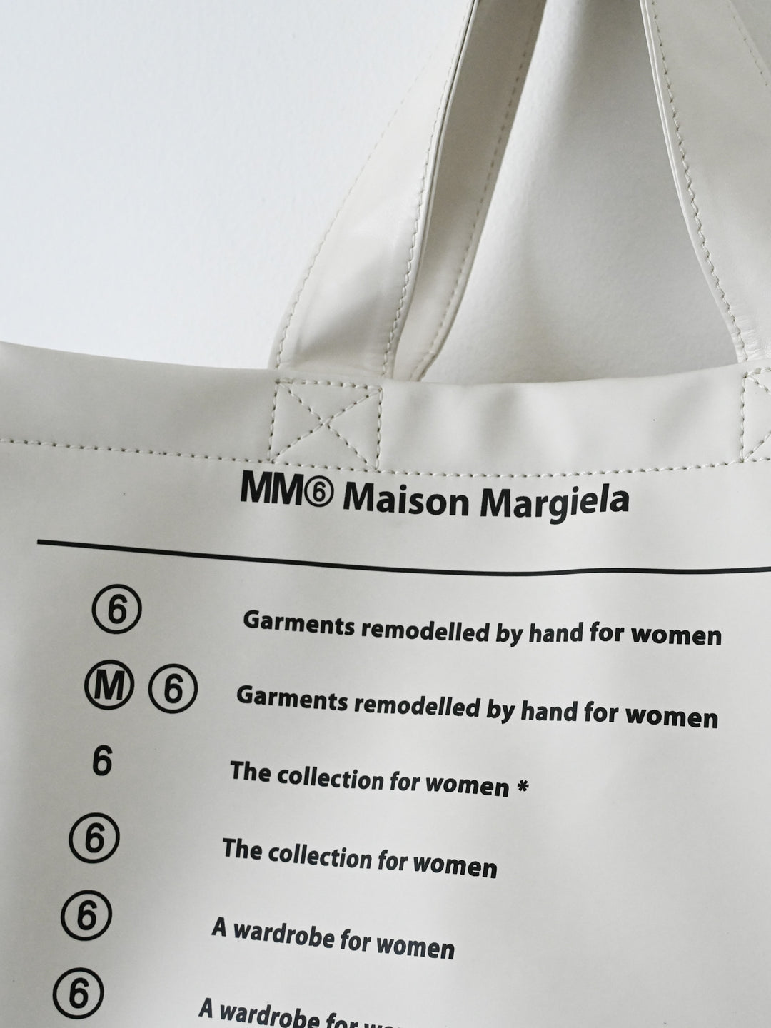 MM6 PVC Logo 6 Tote Bag