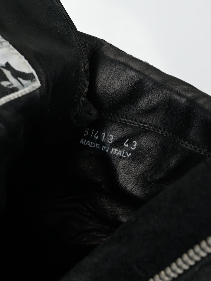 Blistered Suede Black Geobaskets