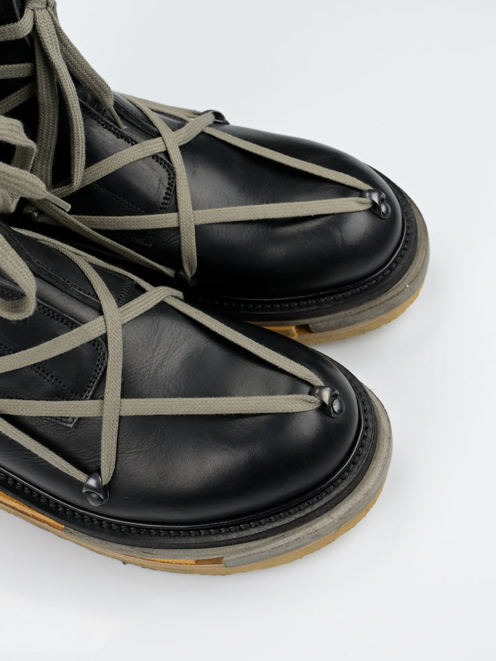 F/W 2017 'Glitter' Hexagram Creeper Boots Lego Sole