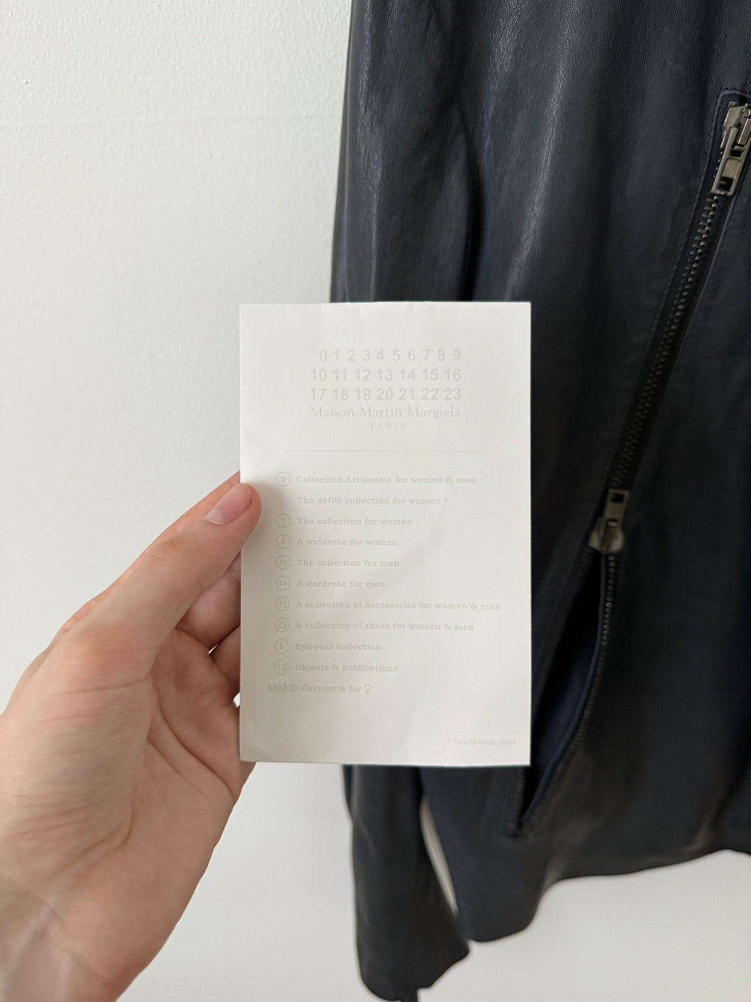 5 Zip Leather Moto Jacket