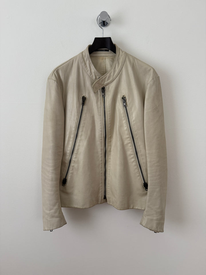 2013 5 Zip Leather Moto Jacket