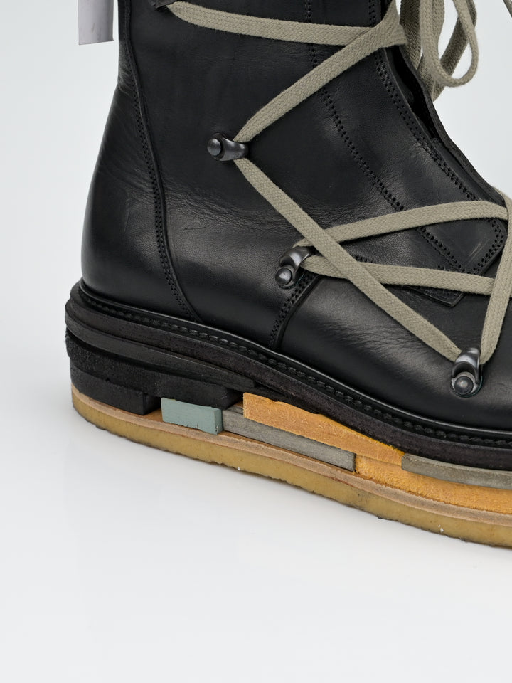 F/W 2017 'Glitter' Hexagram Creeper Boots Lego Sole