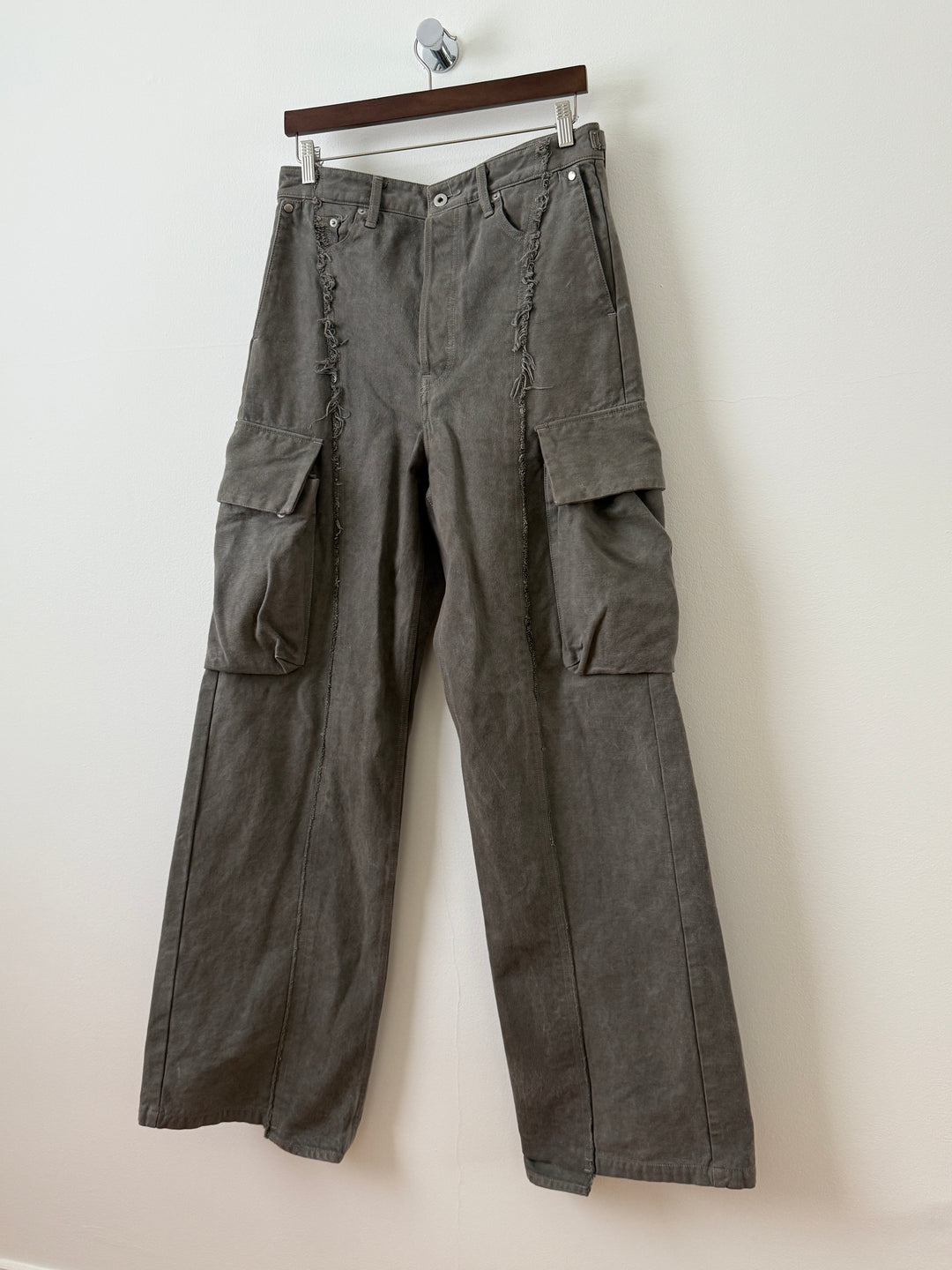 The "Diviser" Inside-Out Denim Cargo Pants