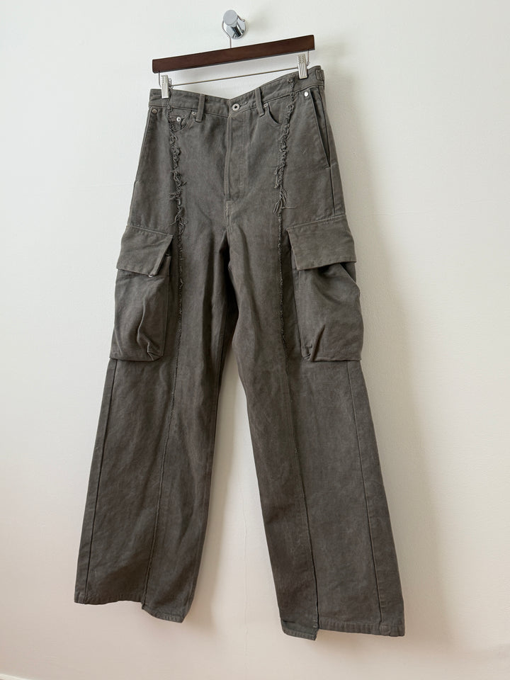 The "Diviser" Inside-Out Denim Cargo Pants