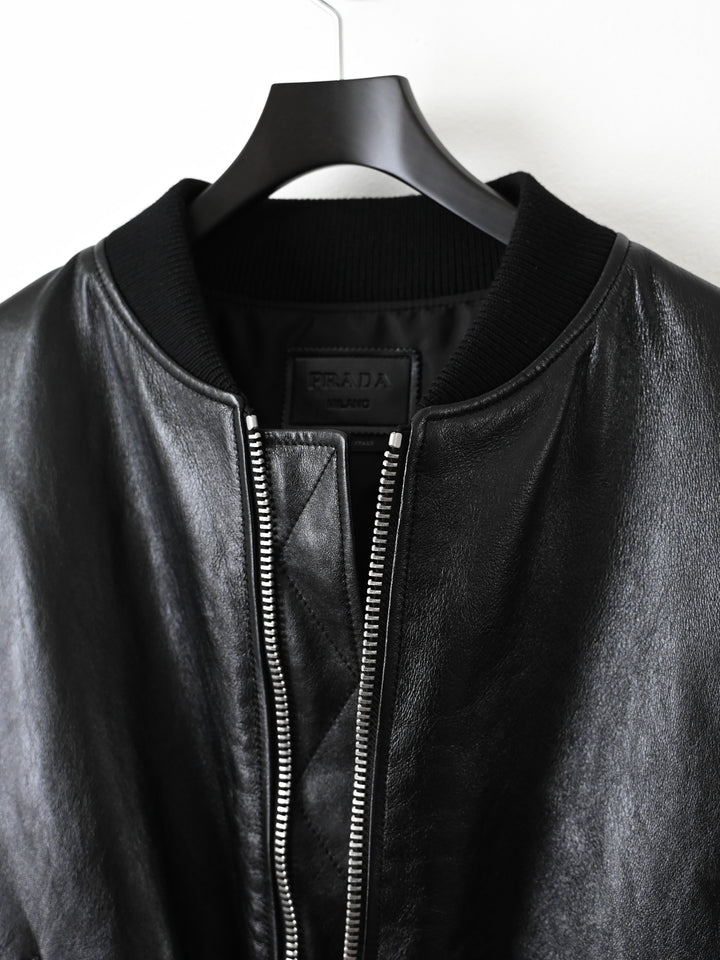 Nappa Leather Bomber Jacket