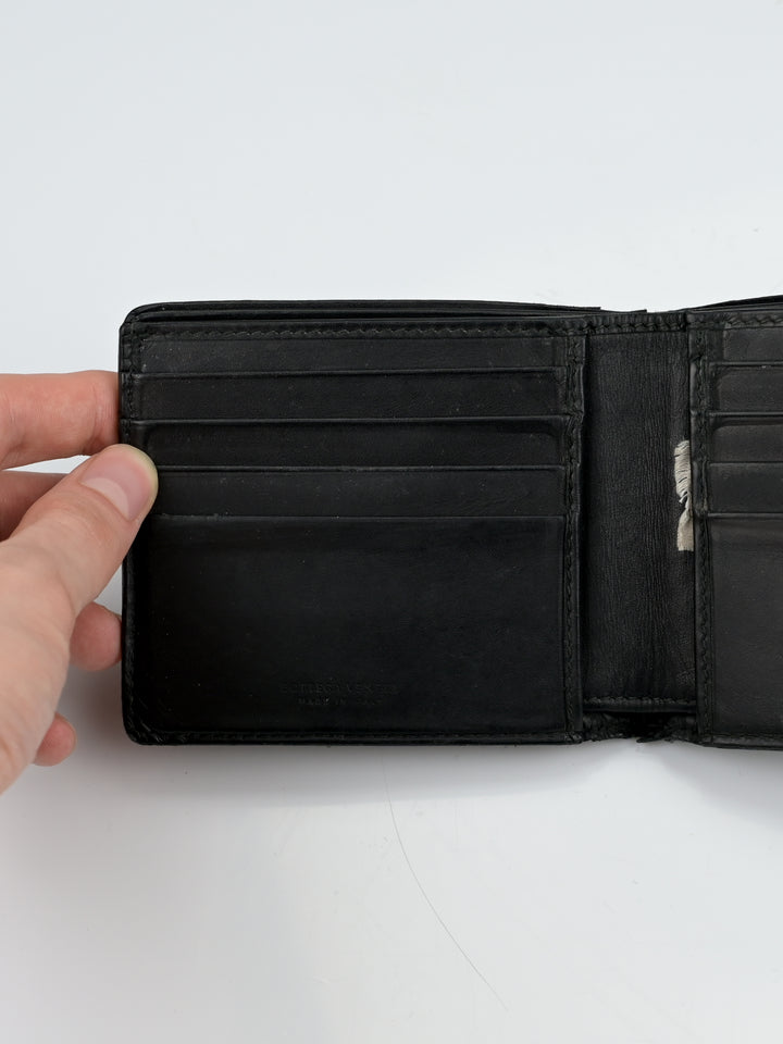 Intrecciato Leather Bi-Fold Wallet