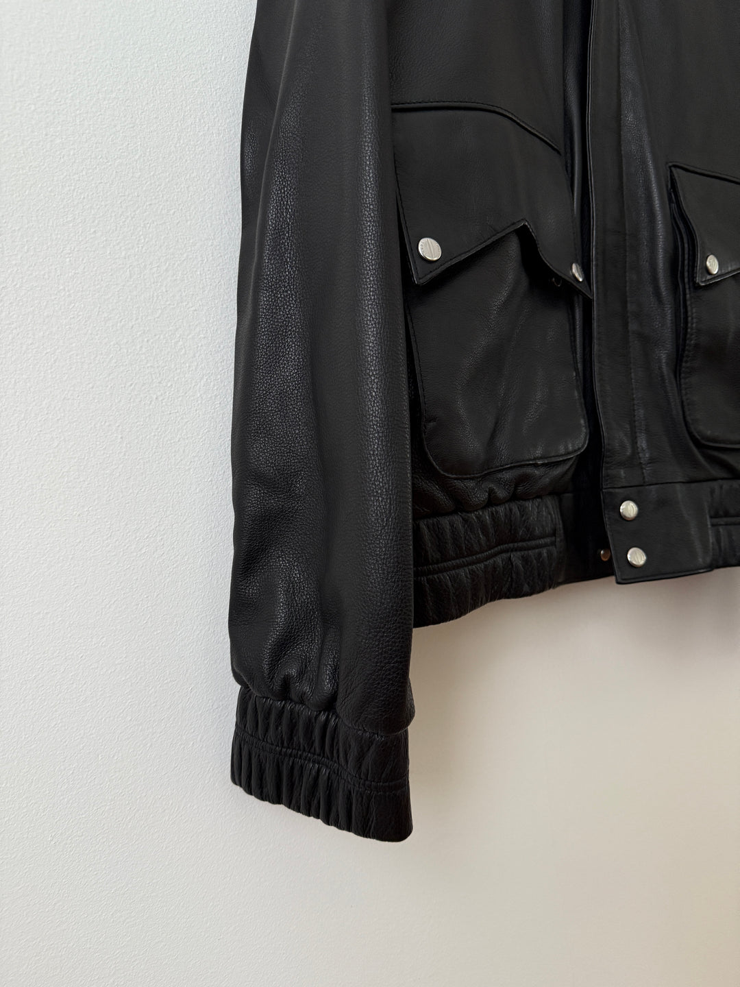 Leather Pilot Bomber Jacket
