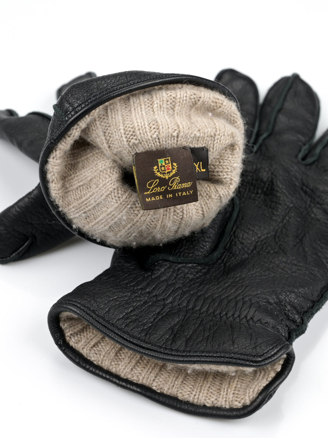 Leather Cashmere Lined Gloves
