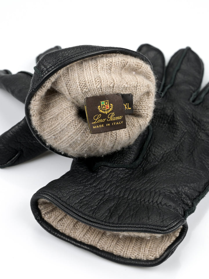 Leather Cashmere Lined Gloves