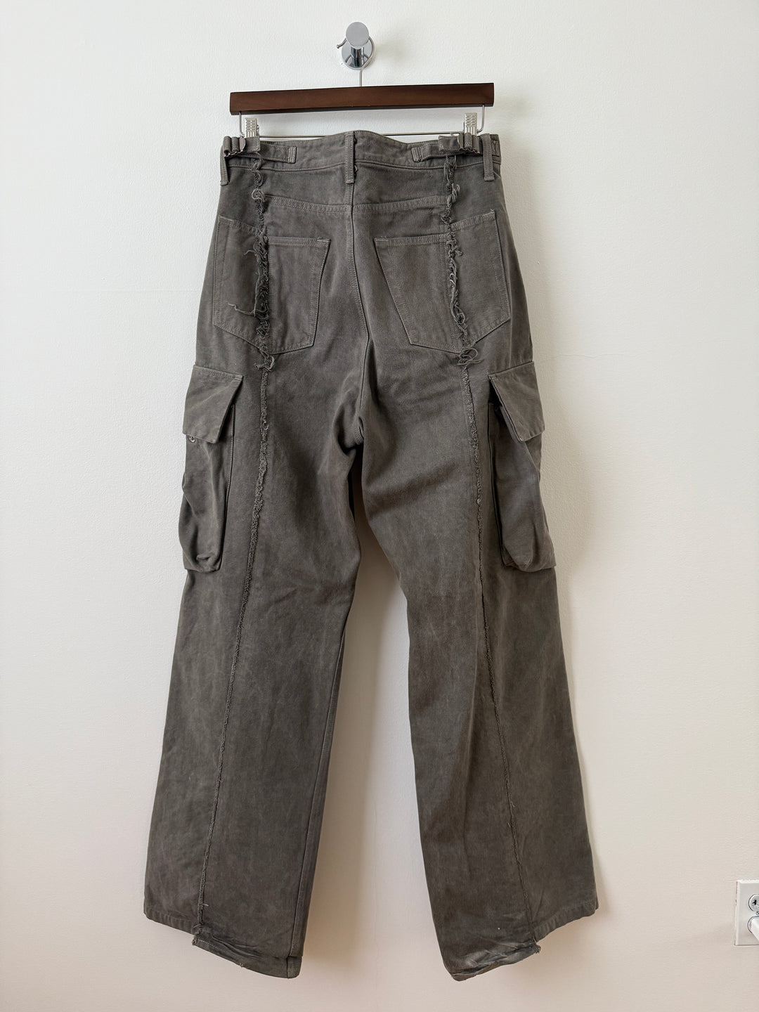 The "Diviser" Inside-Out Denim Cargo Pants