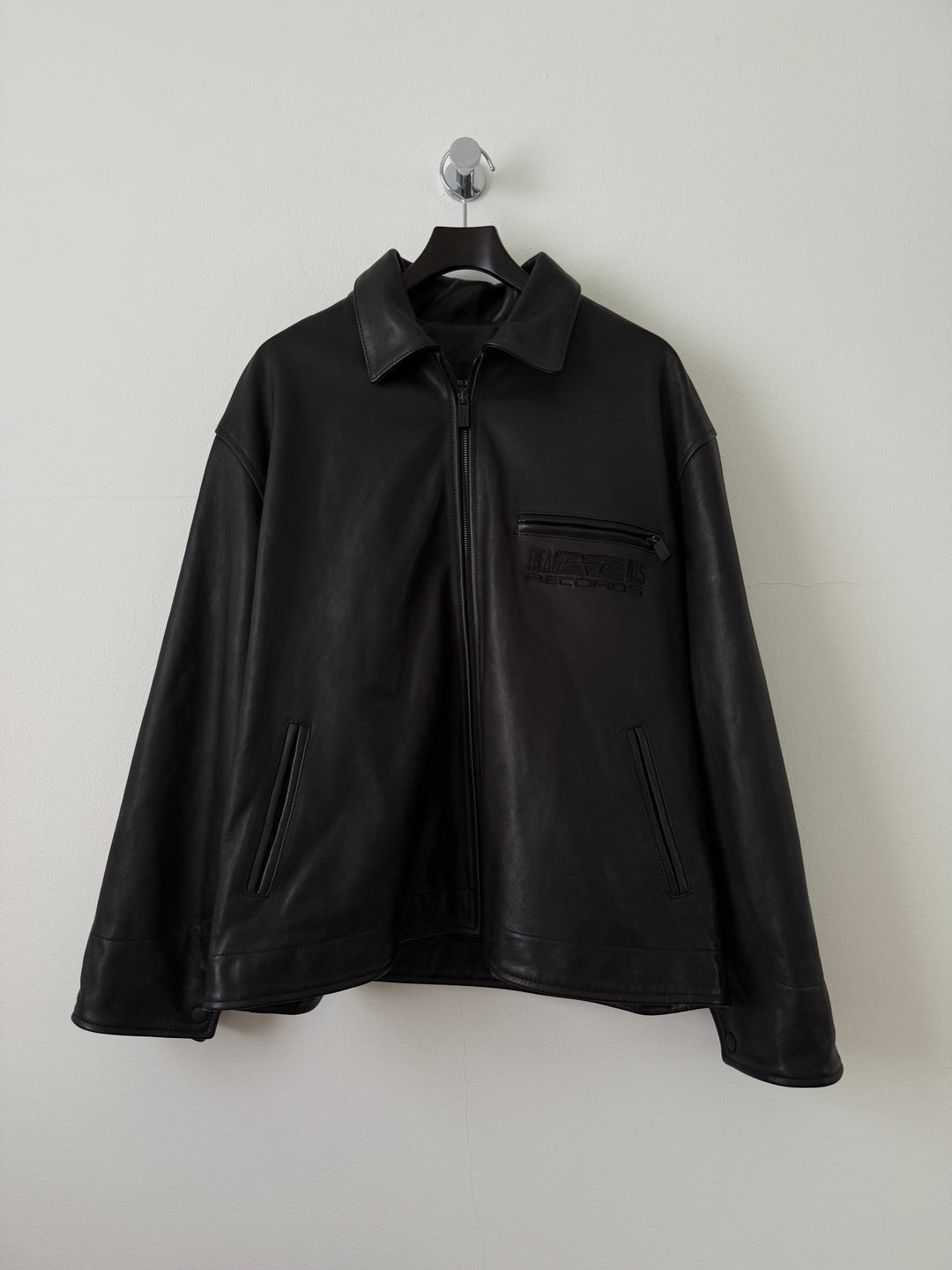 "Records" Leather Jacket