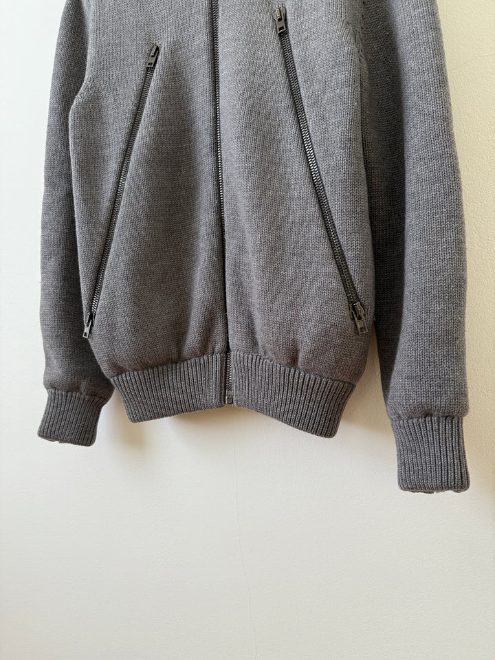 5 Zip Wool Knit Sweater