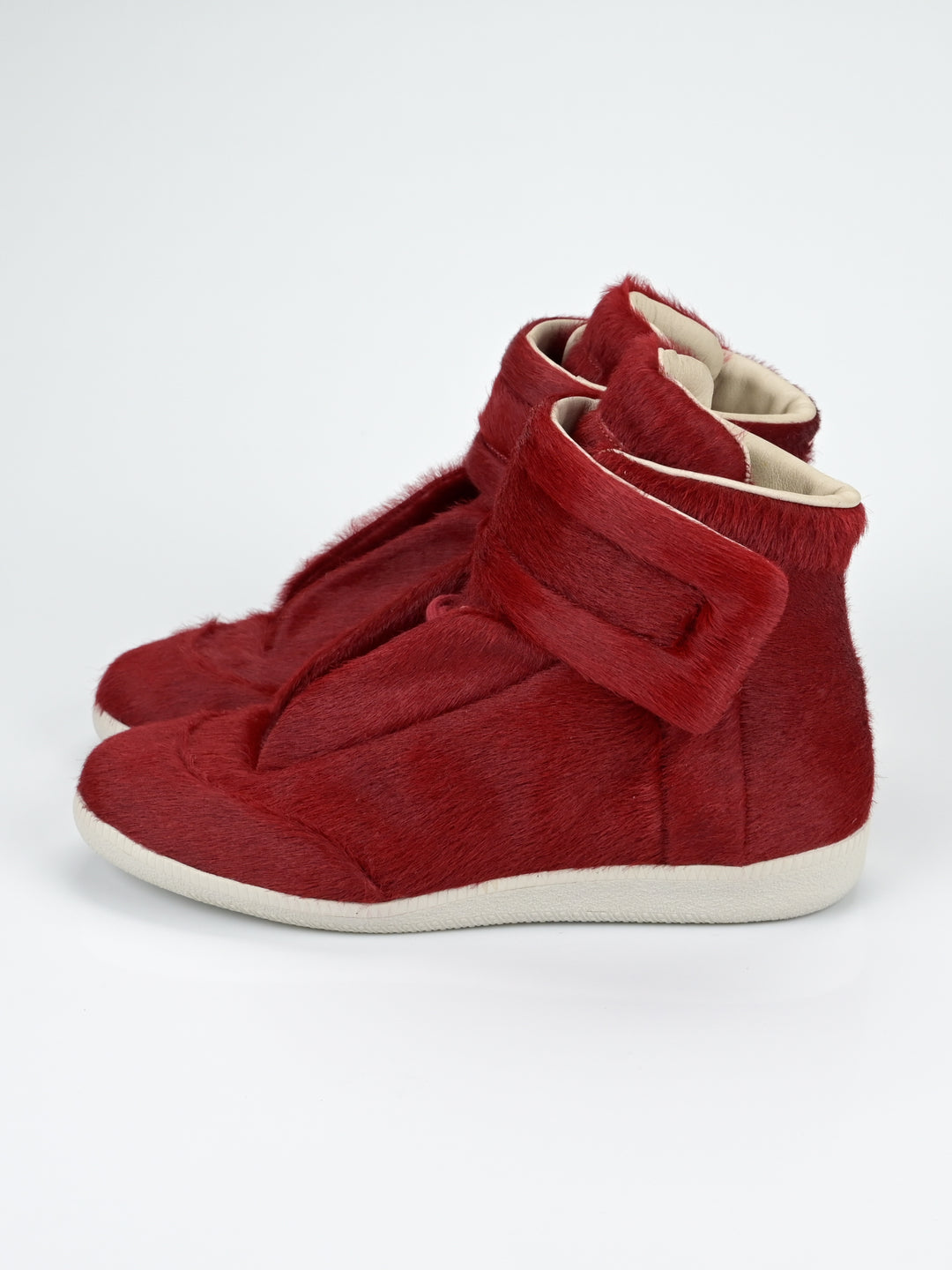 Yeezus Red Calf Pony Hair Future Sneakers
