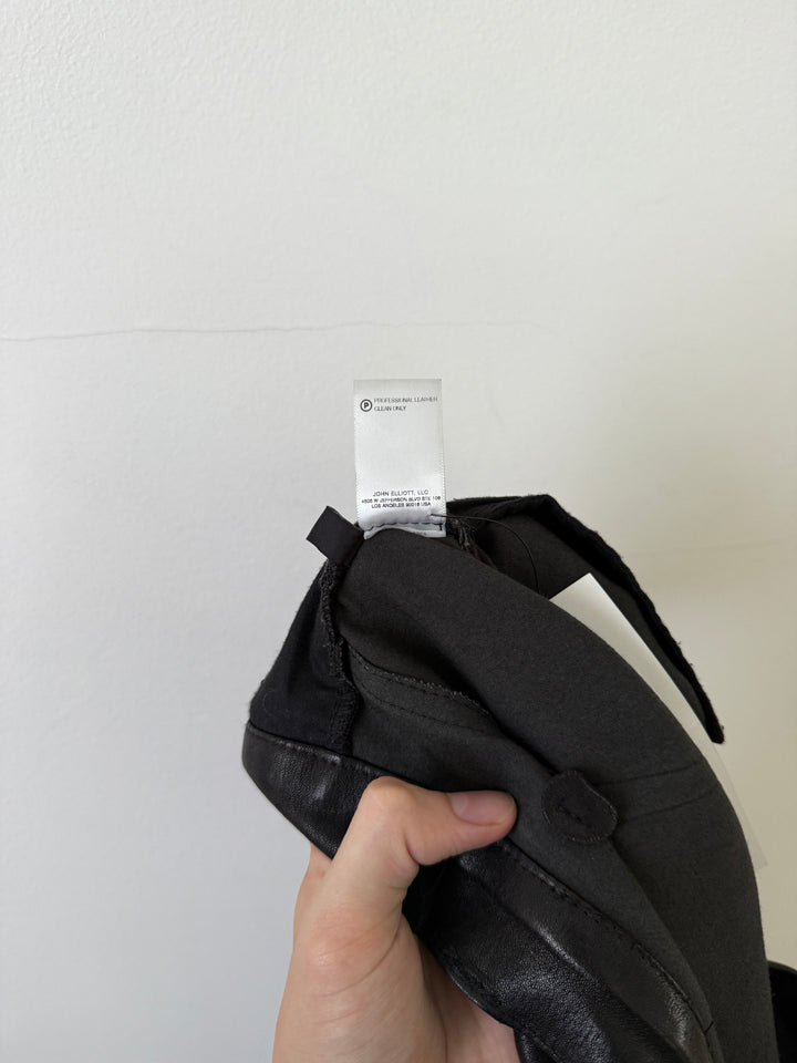 Leather Caribou Bootcut Pants