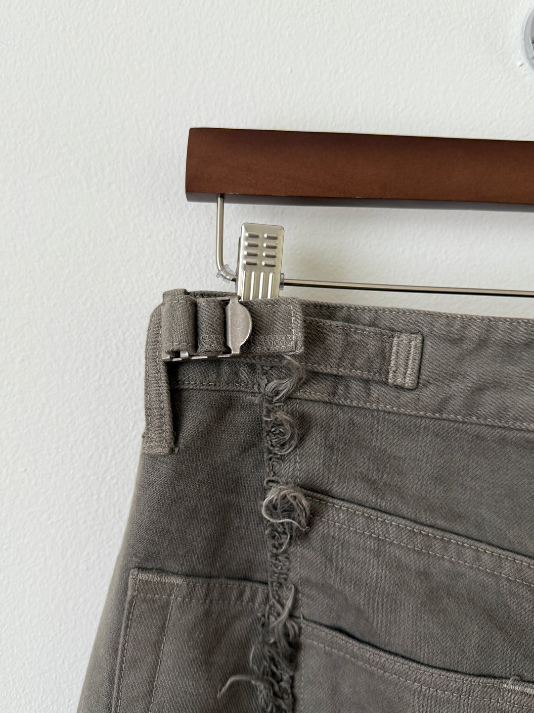 The "Diviser" Inside-Out Denim Cargo Pants