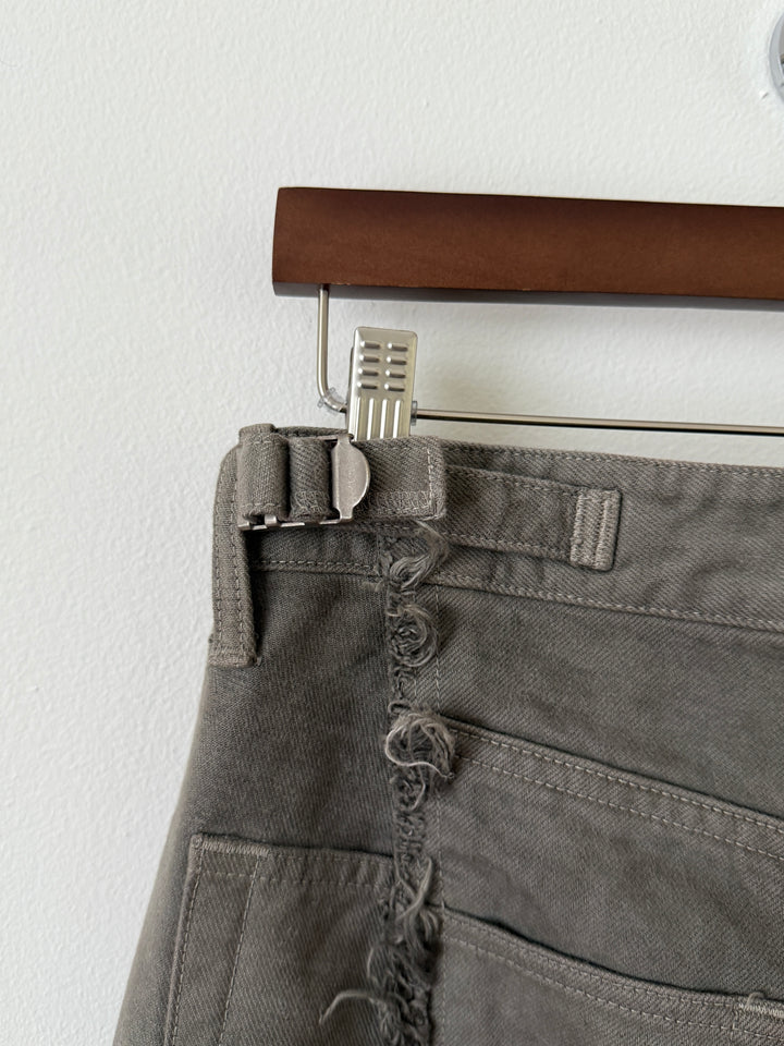 The "Diviser" Inside-Out Denim Cargo Pants