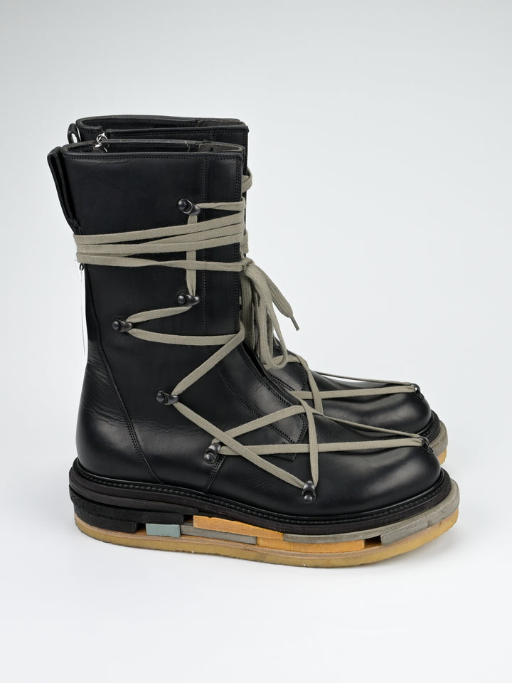 F/W 2017 'Glitter' Hexagram Creeper Boots Lego Sole