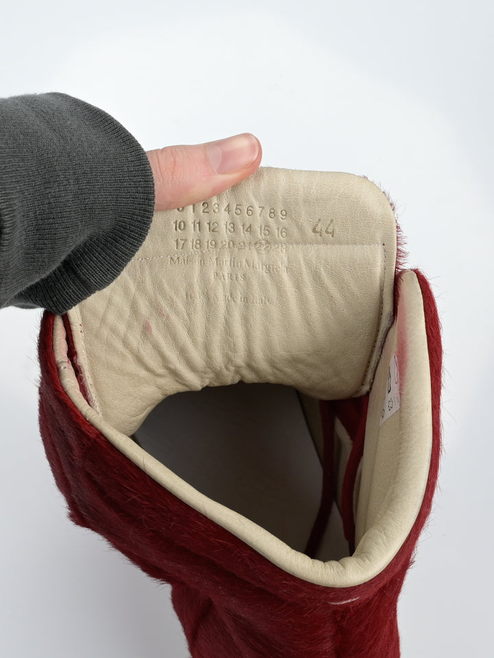 Yeezus Red Calf Hair Future Sneakers