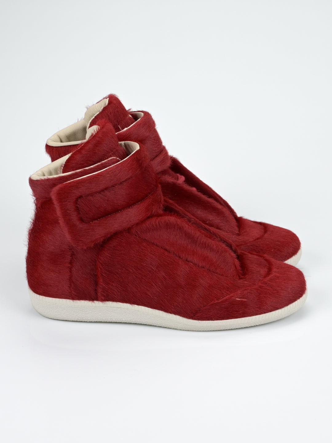 Yeezus Red Calf Pony Hair Future Sneakers