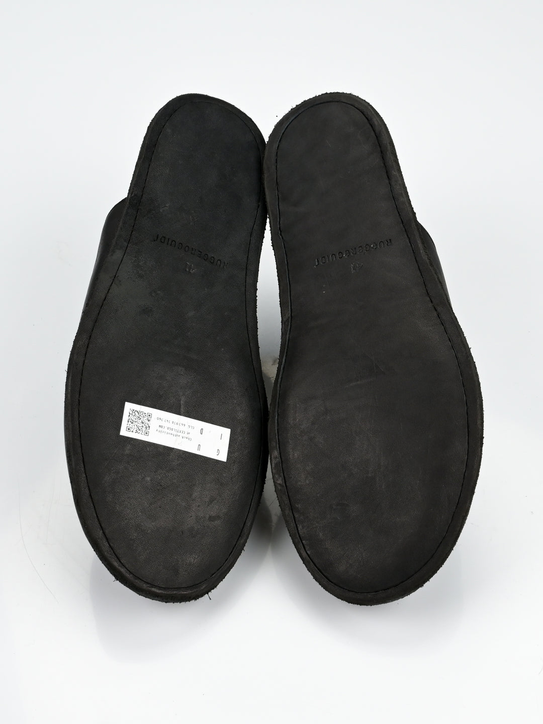 Front Zip Calf Leather Full Grain Slipper