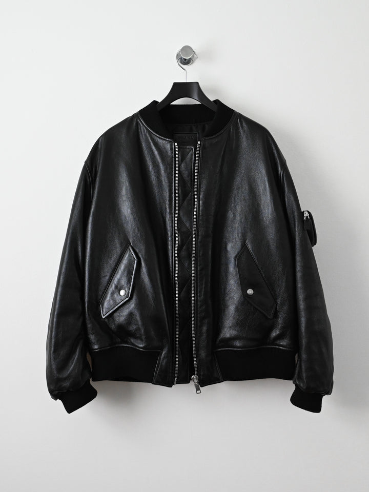 Nappa Leather Bomber Jacket