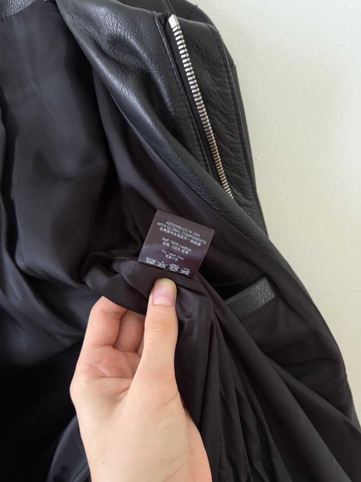 Leather Pilot Bomber Jacket